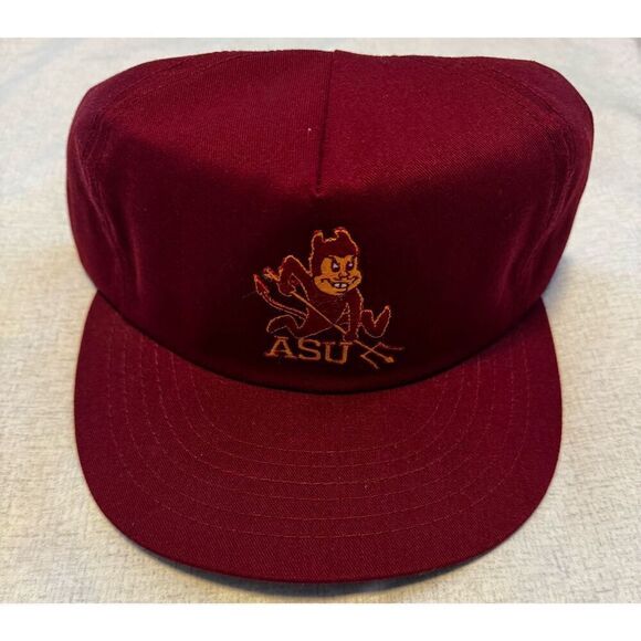 Arizona Sundevils State University Hat AJD Lucky Stripe Snapback Vintage - Picture 1 of 5